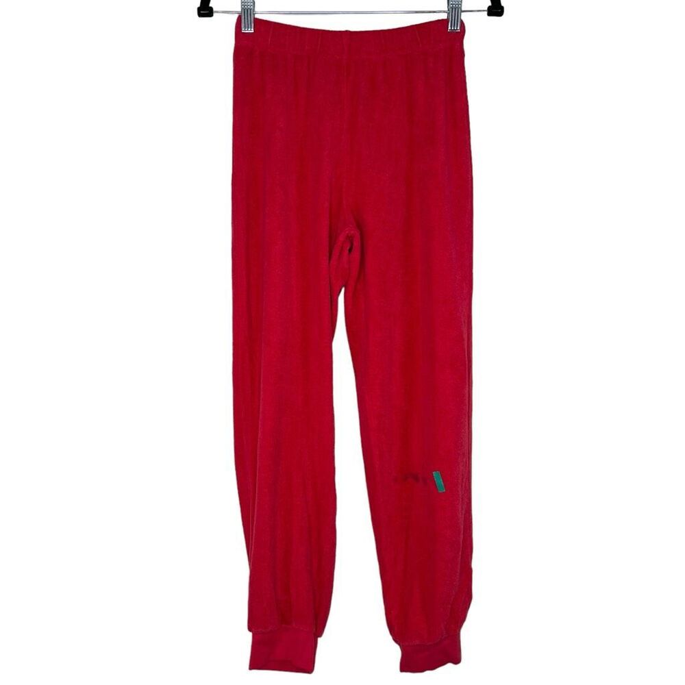 NEW Suzie Kondi Slim Red Terry‎ Track Pants Red XS